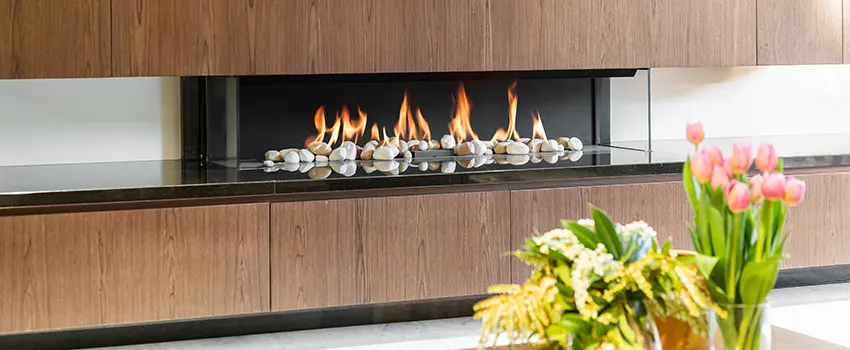 Double-height Fireplace Design Refurbishment in Sunny Isles Beach, Florida